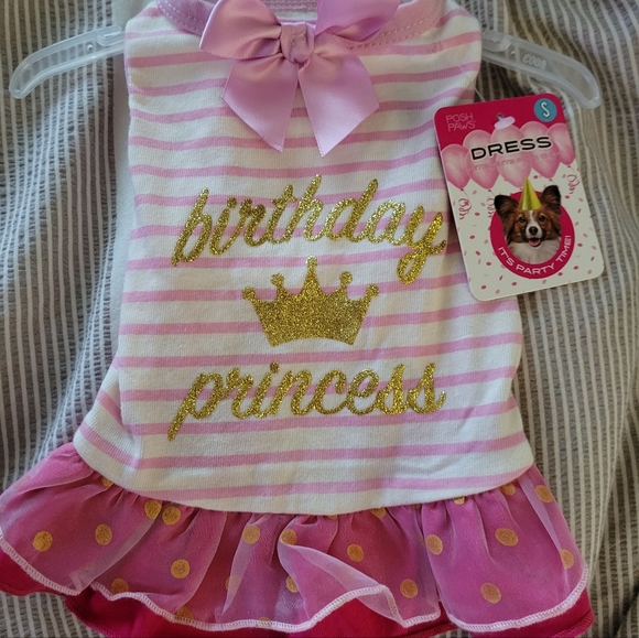 Birthday princess pink and white dress